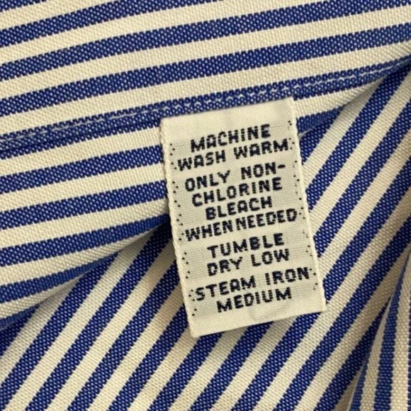 Ralph Lauren Mens Classic Fit Striped Button Down Shirt Long Sleeve Polo Pony 16 - Picture 5 of 11